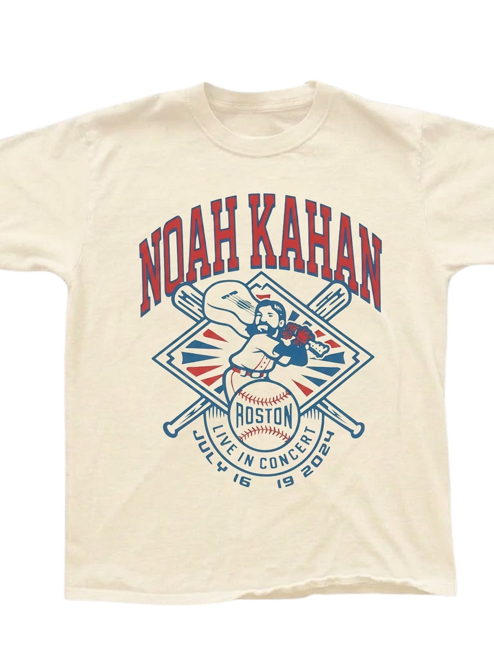 Gildan Cream Short Sleeve Noah Kahan Graphic Tee